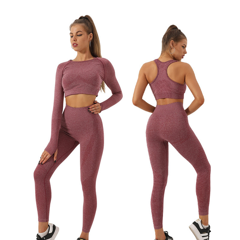 Women's Fashion Dot Fitness Yoga Outfit Five-Piece Set - Image 3