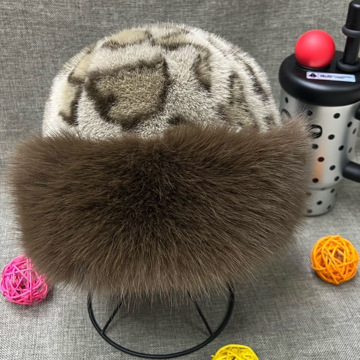 Leopard Print Mongolian Winter Fluffy Hat For Cold Weather - Image 10