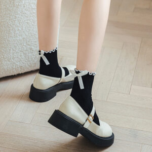 Wooden Ear Tube Socks Female