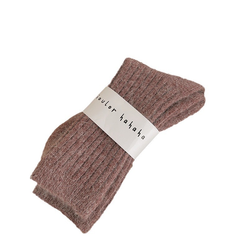 Female Winter Mid-calf Length Fleece-lined Extra Thick Thermal Socks - Image 5