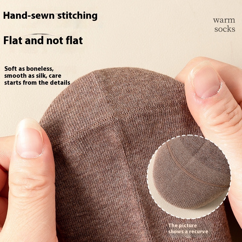 Seamless Socks Men's Pure Cotton Mid-calf Length Socks Autumn And Winter - Image 4