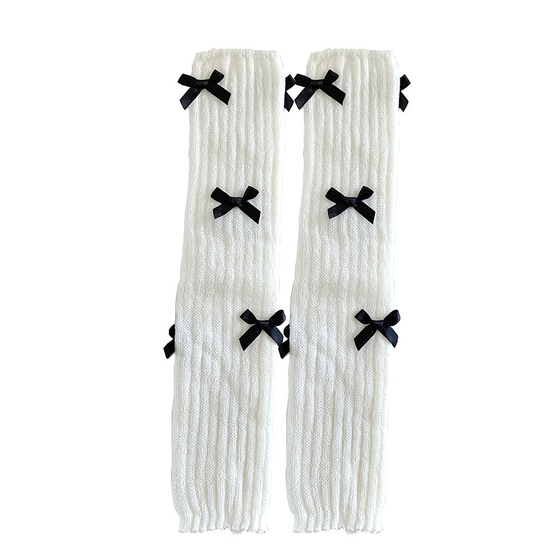 Women's Japanese Sweet Cute Bow Bunching Socks - Image 4
