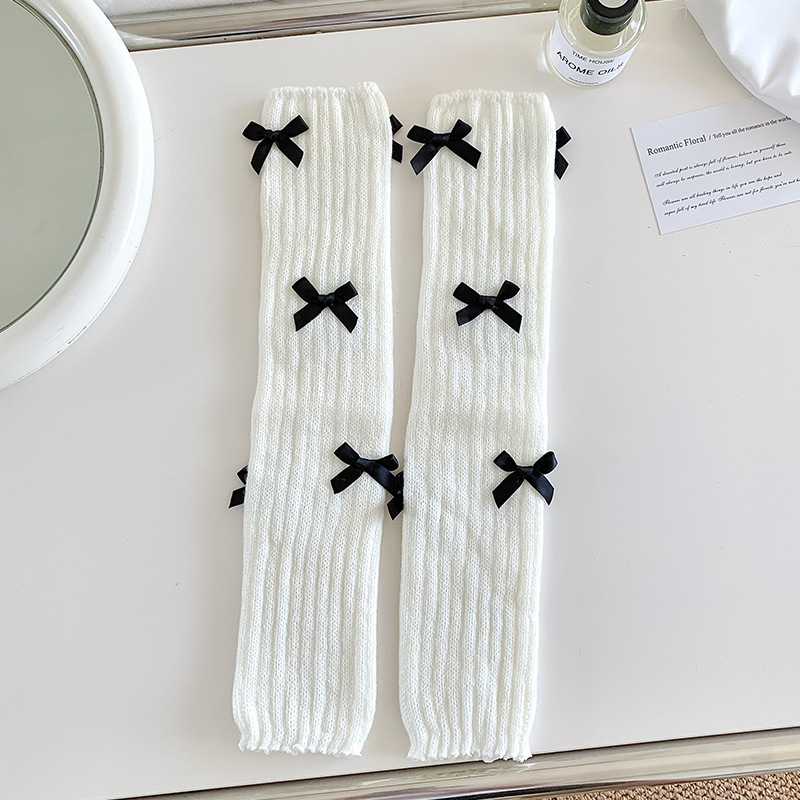 Women's Japanese Sweet Cute Bow Bunching Socks - Image 7