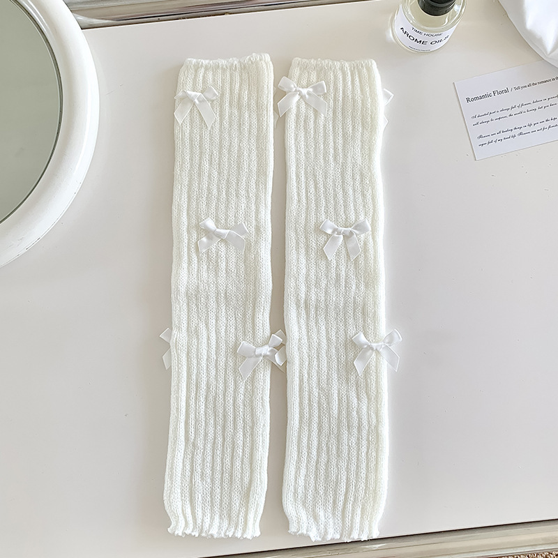 Women's Japanese Sweet Cute Bow Bunching Socks - Image 8