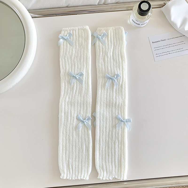 Women's Japanese Sweet Cute Bow Bunching Socks - Image 10
