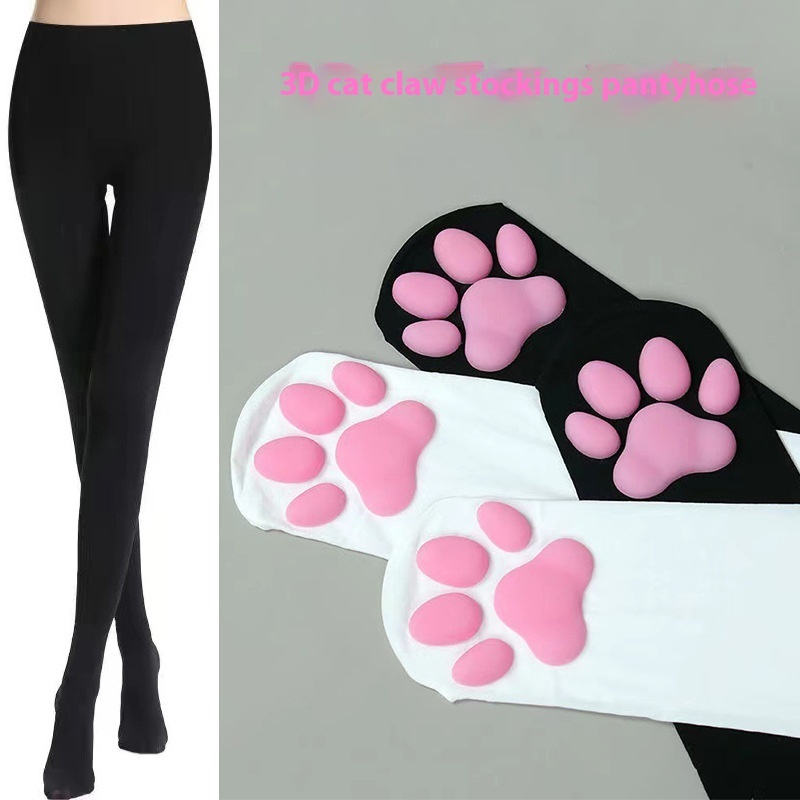 Silicone Meat Pad Cat's Paw Socks - Image 2