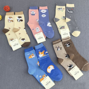 Cute Animal Pattern Women's Tube Socks