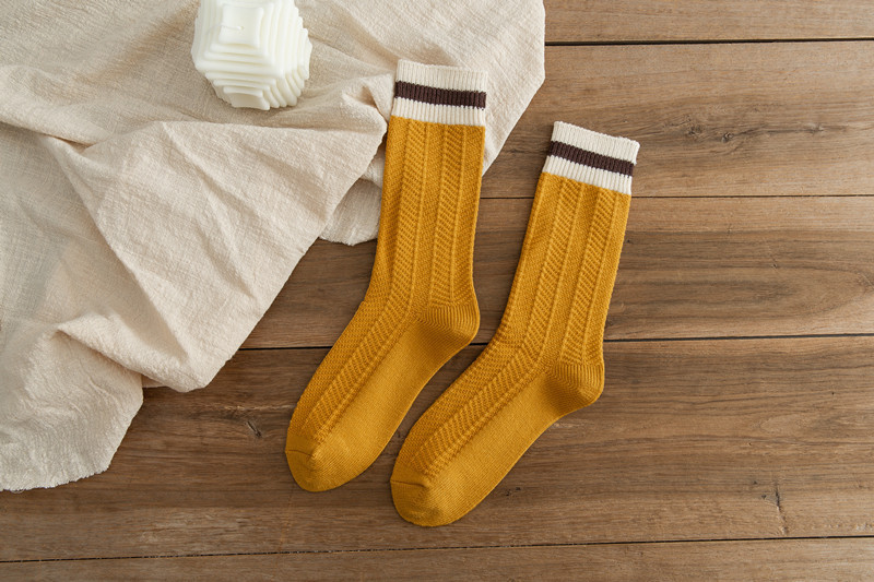 Women's Chunky-knit Rabbit-fur Ankle Socks Mid-calf Length - Image 7