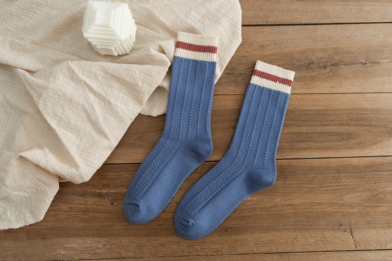 Women's Chunky-knit Rabbit-fur Ankle Socks Mid-calf Length - Image 10