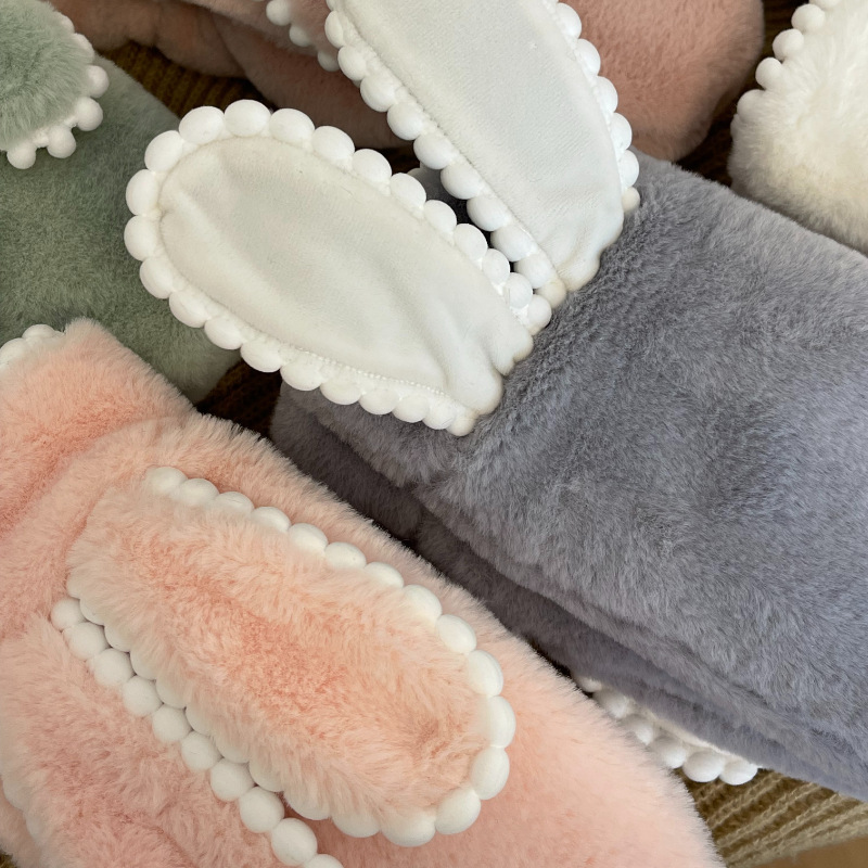 Simple Short Plush Warm Gloves For Women Winter - Image 2