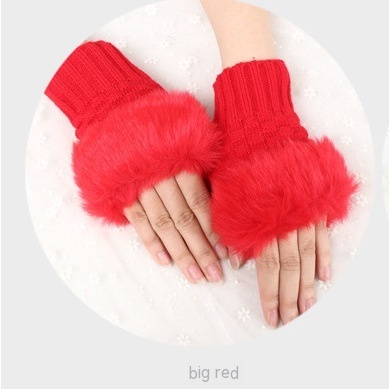 Thermal Women's Half Finger Polyester Gloves - Image 3