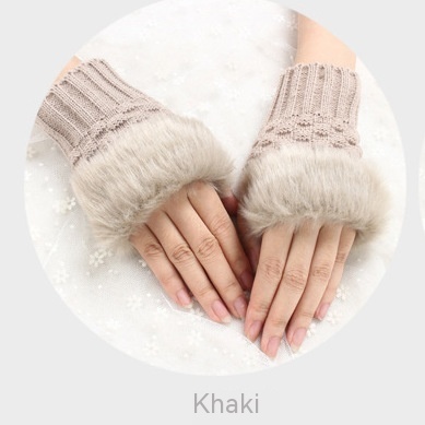 Thermal Women's Half Finger Polyester Gloves - Image 4