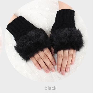 Thermal Women's Half Finger Polyester Gloves - Image 5
