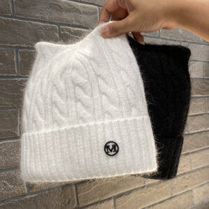 Cute Cat-ear Knitted Wool Warm Hat Versatile Face-slimming