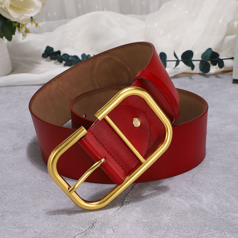 Women's Cowhide Wide Belt Waist Seal - Image 6