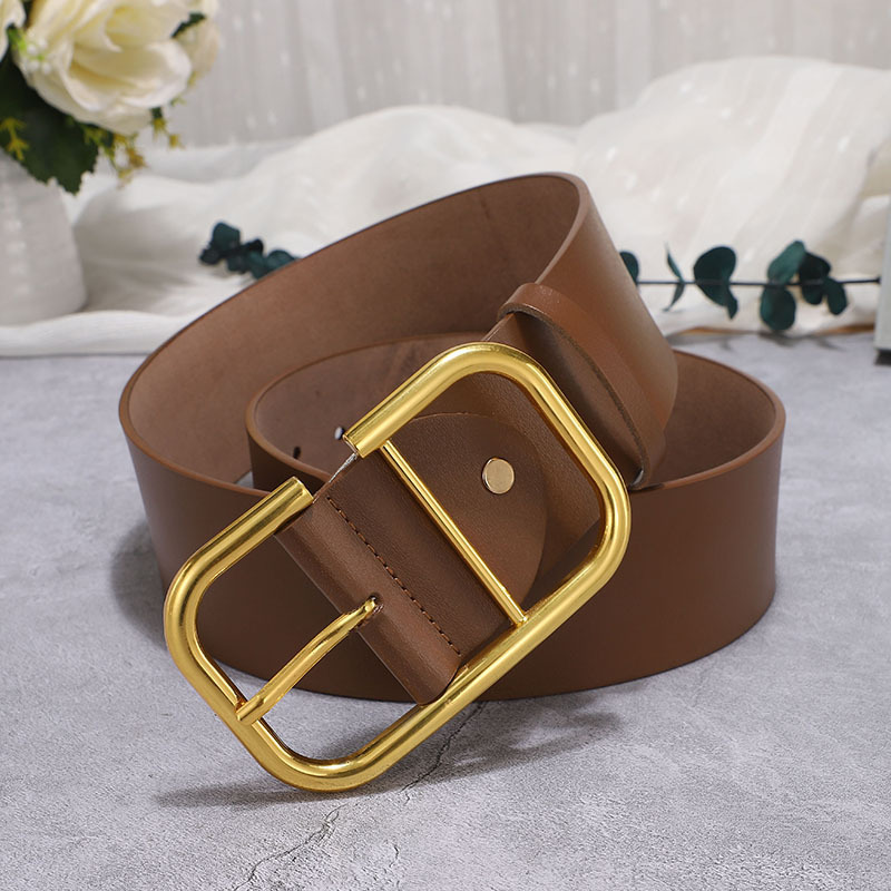 Women's Cowhide Wide Belt Waist Seal - Image 9