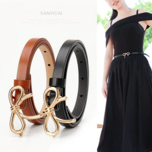 Fashion All-match Bow Decorative Band Belt