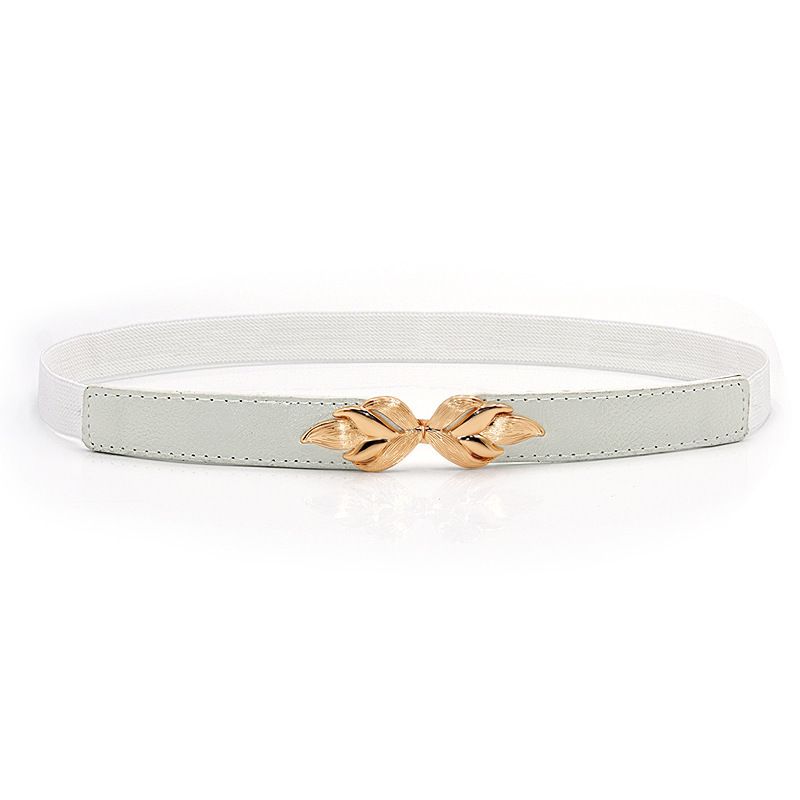 Fashion Leaf Thin Belt Female Ornament Waist Seal - Image 4