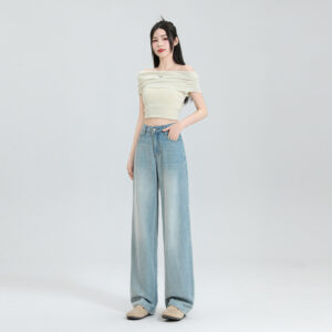 Ultra-thin Modal Tencel Lyocell Wide-leg Jeans