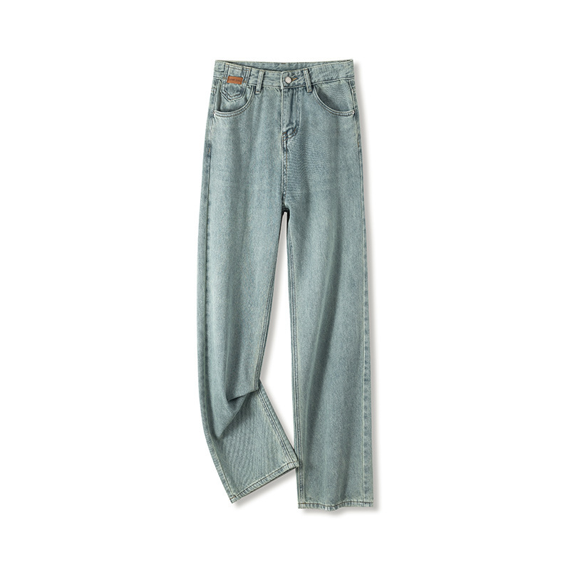 Cropped Trousers Embroidered Wide-leg Jeans - Image 5