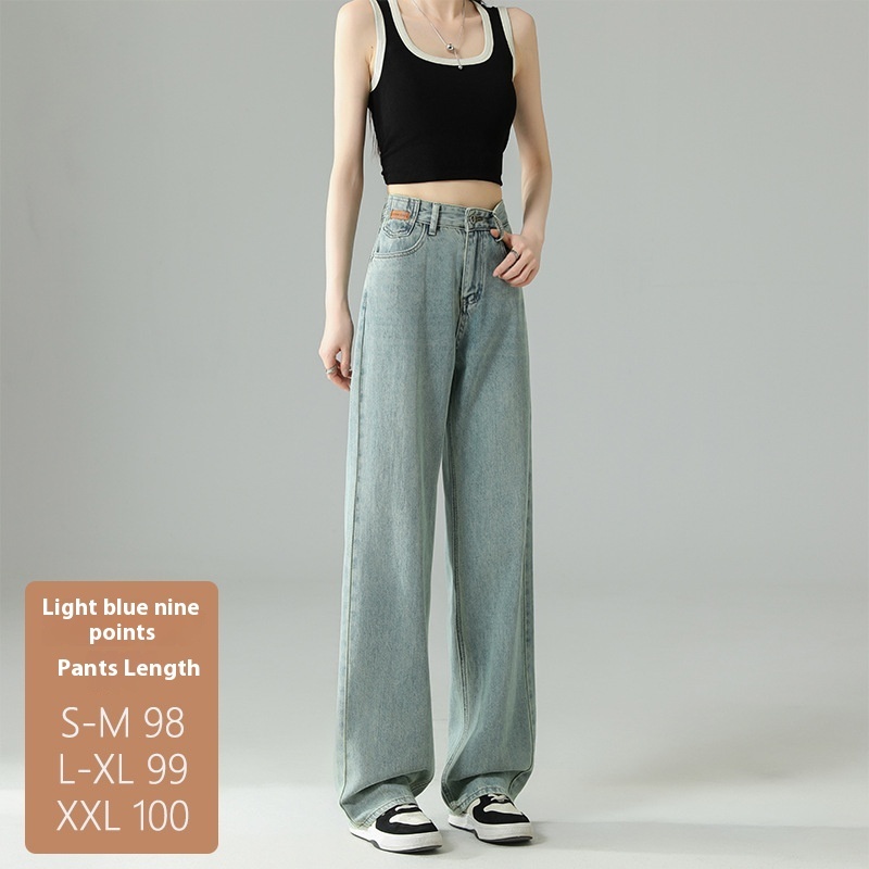 Cropped Trousers Embroidered Wide-leg Jeans - Image 7