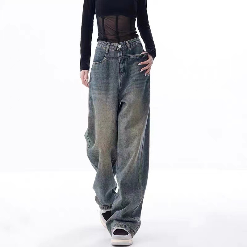 Women's Wide-leg Jeans Loose High Waist - Image 10