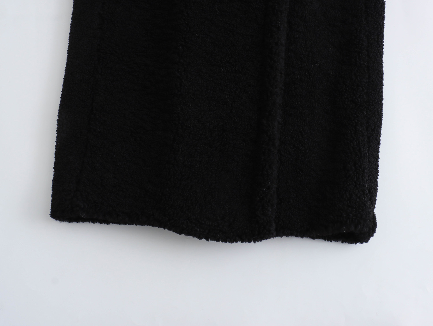 Autumn New European And American Style Fleece Double Row Ornament Loose Overcoat Coat - Image 9