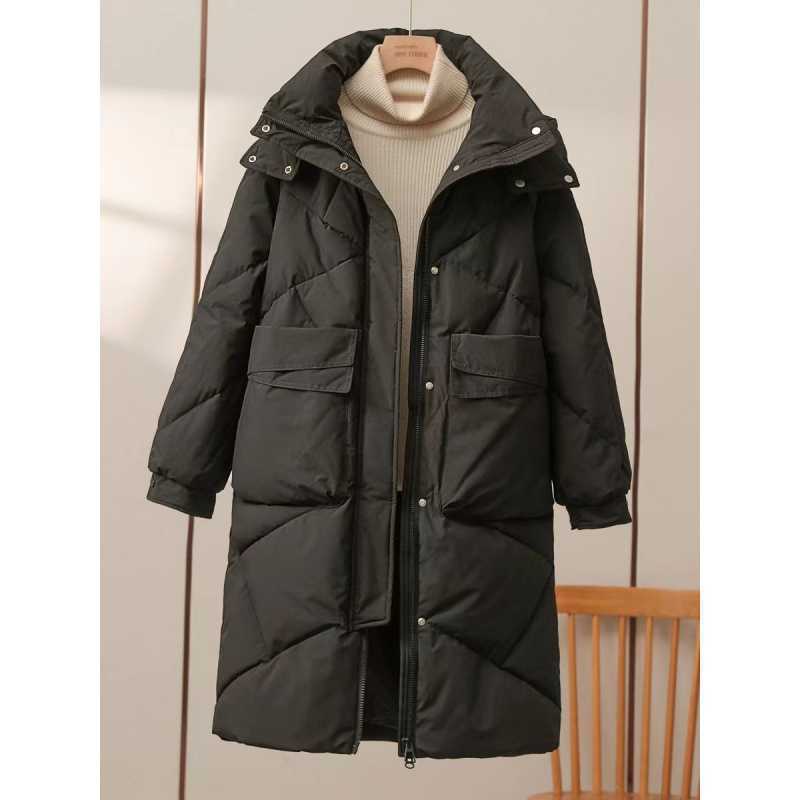 Women's Mid-length Cotton-padded Coat Thickened Warm Plus Size Coat - Image 2