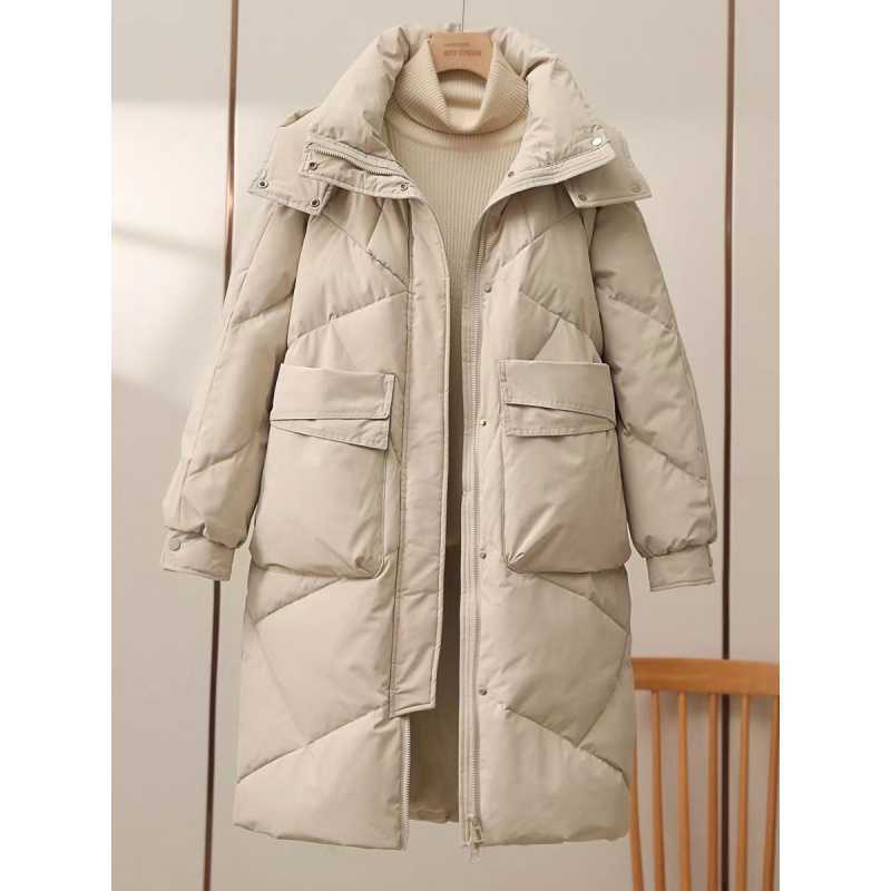 Women's Mid-length Cotton-padded Coat Thickened Warm Plus Size Coat - Image 4