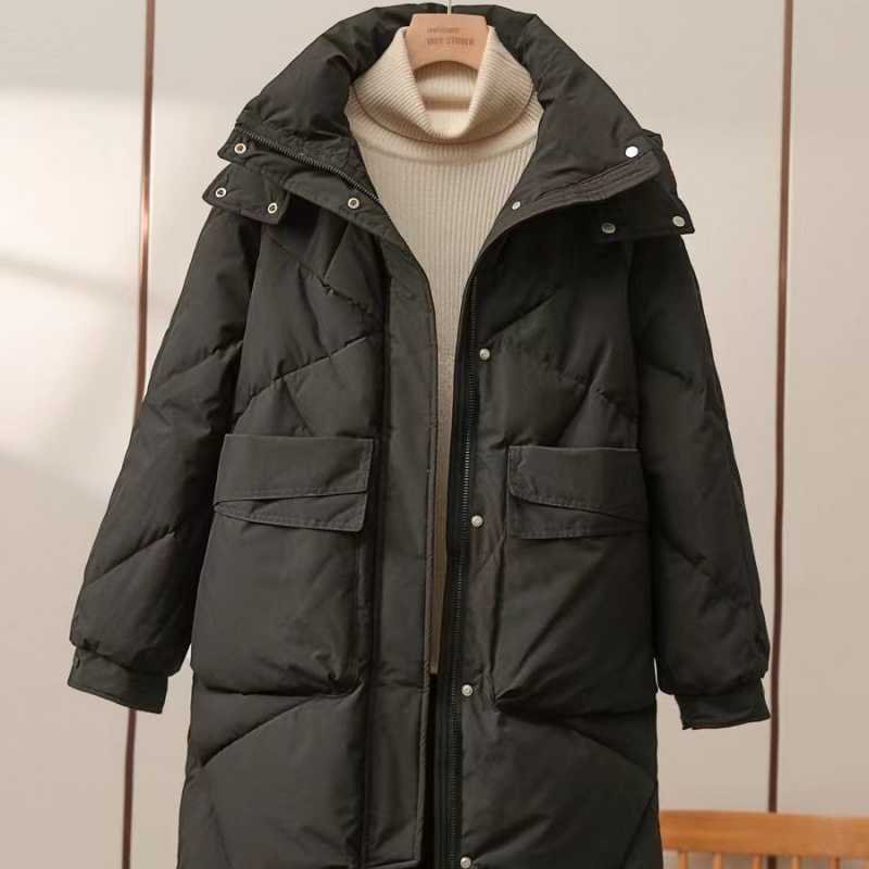 Women's Mid-length Cotton-padded Coat Thickened Warm Plus Size Coat - Image 5