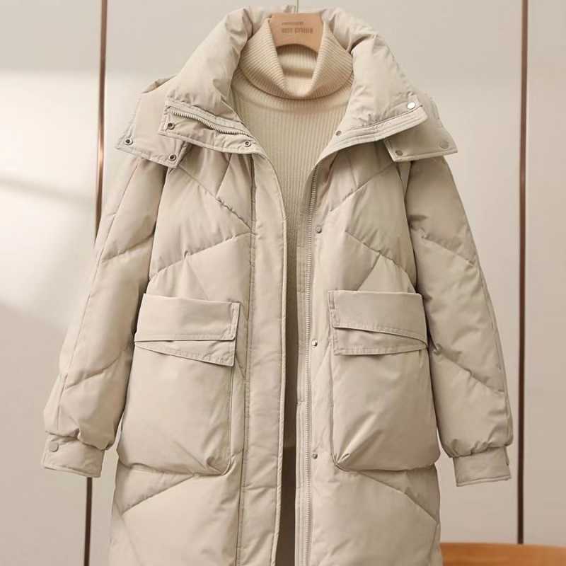 Women's Mid-length Cotton-padded Coat Thickened Warm Plus Size Coat - Image 6