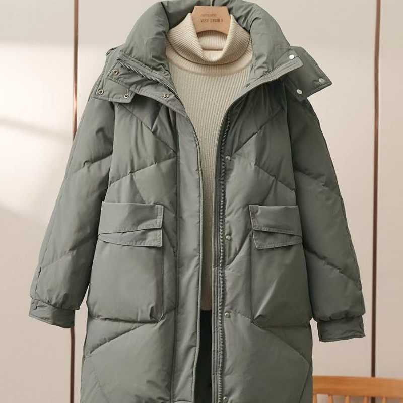 Women's Mid-length Cotton-padded Coat Thickened Warm Plus Size Coat - Image 7