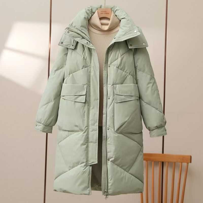 Women's Mid-length Cotton-padded Coat Thickened Warm Plus Size Coat - Image 9
