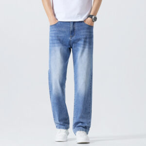 Washed Cleanfit Men's Light Blue Jeans