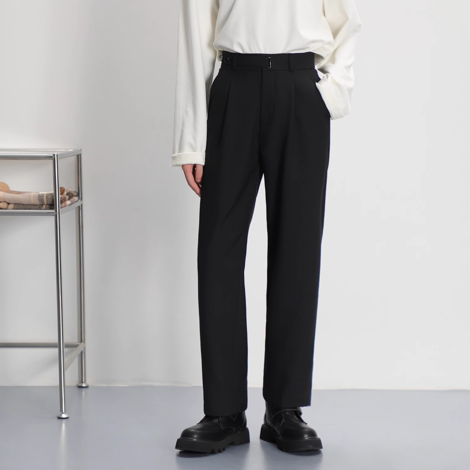 Light Luxury Advanced Drooping Straight Suit Pants - Image 6