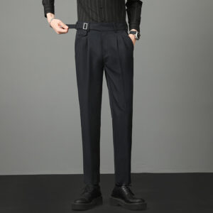 Autumn Men's Suit Pants Slim Fit