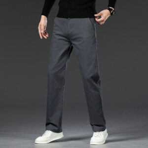 Men's Cotton Casual Trousers Thickened Pants