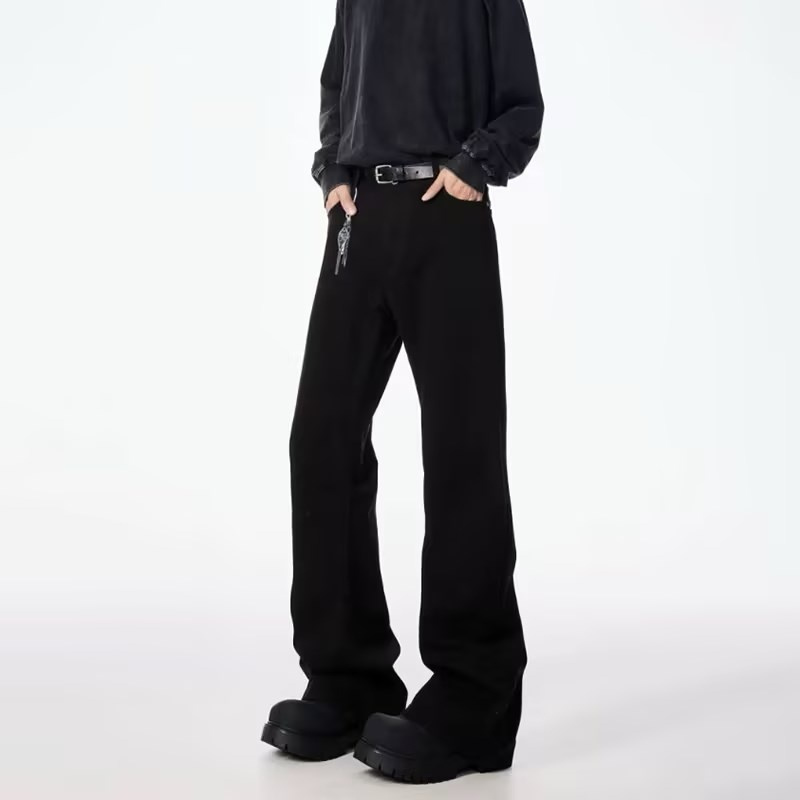 American Street Black Loose Casual Jeans - Image 5