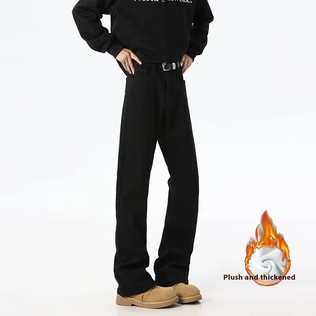 American Street Black Loose Casual Jeans - Image 7