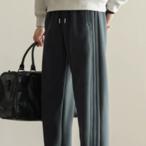 Autumn And Winter New Warm Sweatpants Loose Straight Pants