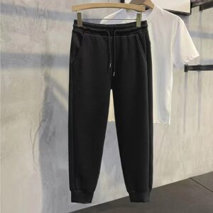 Men's Sports Jogger Pants Versatile Trend Casual Loose Straight Trousers