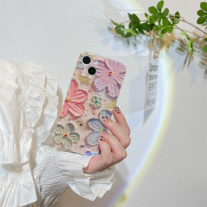 Colourful Oil Painting Floral Vintage Phone Case - Image 2