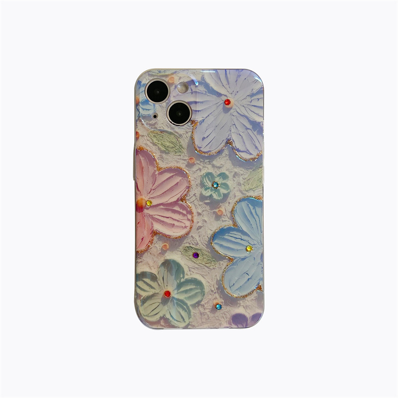 Colourful Oil Painting Floral Vintage Phone Case - Image 5