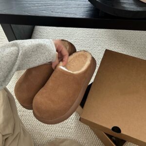 Thick-soled Small Potato Casual Shoes Slip-on Lazy Shoes Fleece-lined Warm Cotton Shoes