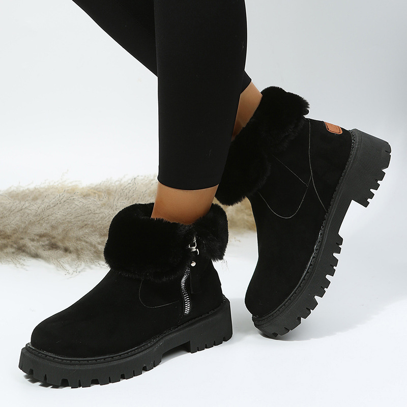 Snow Boots Velvet Warm Cotton Shoes Plus Size - Image 4
