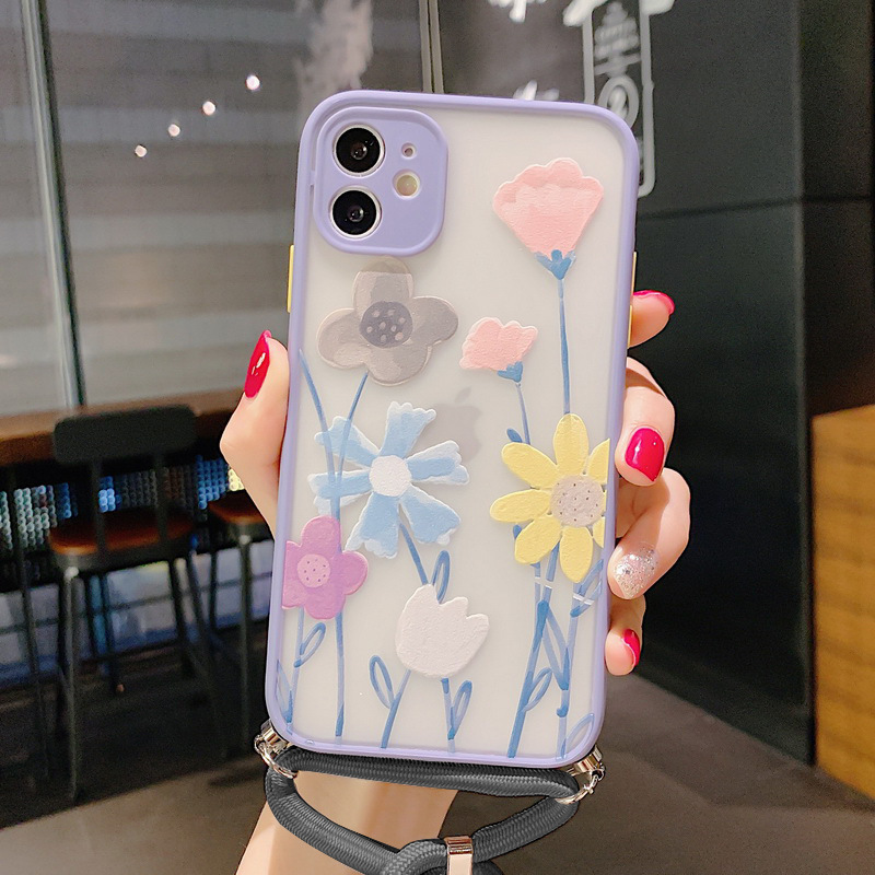 Lavender Floral Lanyard Phone Case Lanyard Phone Case XSMAX Cover - Image 6