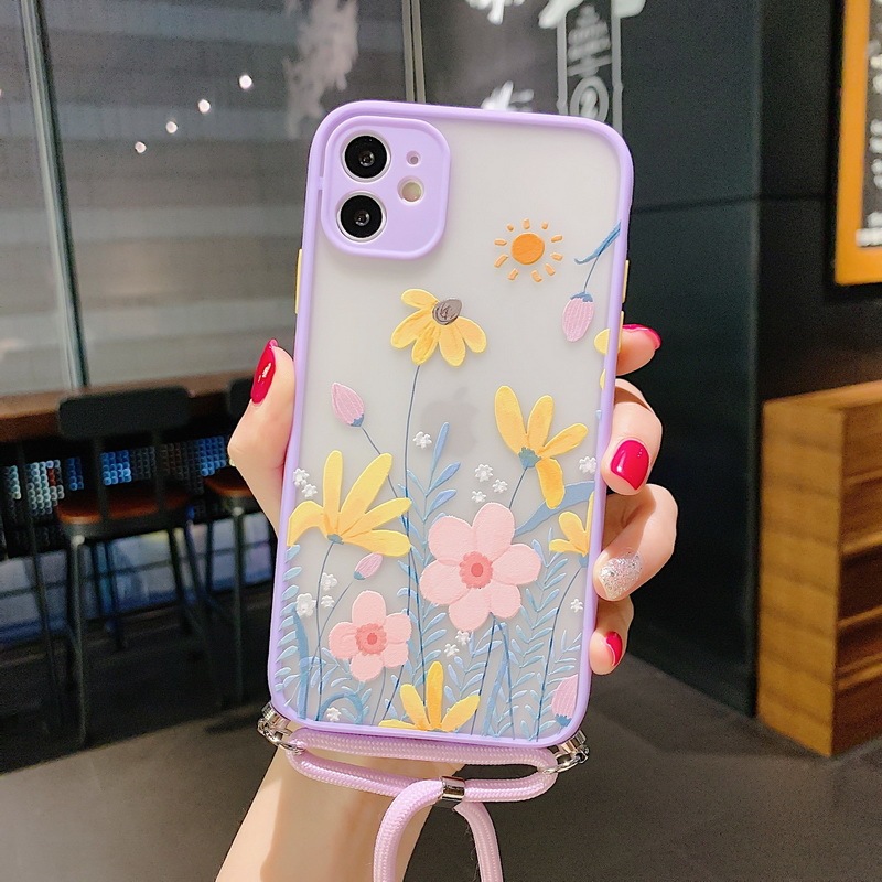 Lavender Floral Lanyard Phone Case Lanyard Phone Case XSMAX Cover - Image 8