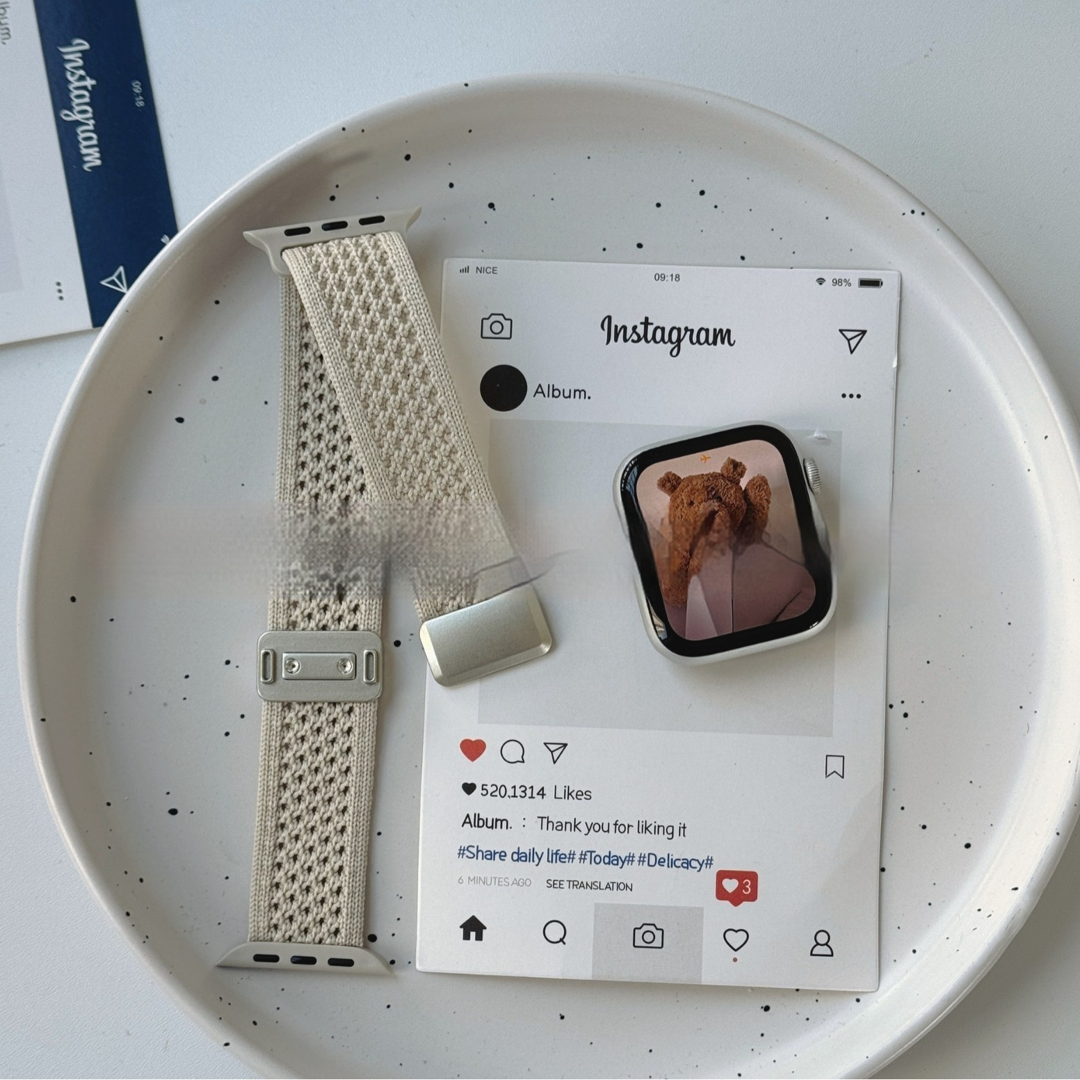 Upgraded Double Loop Knitted Nylon Magnetic Buckle Strap - Image 5