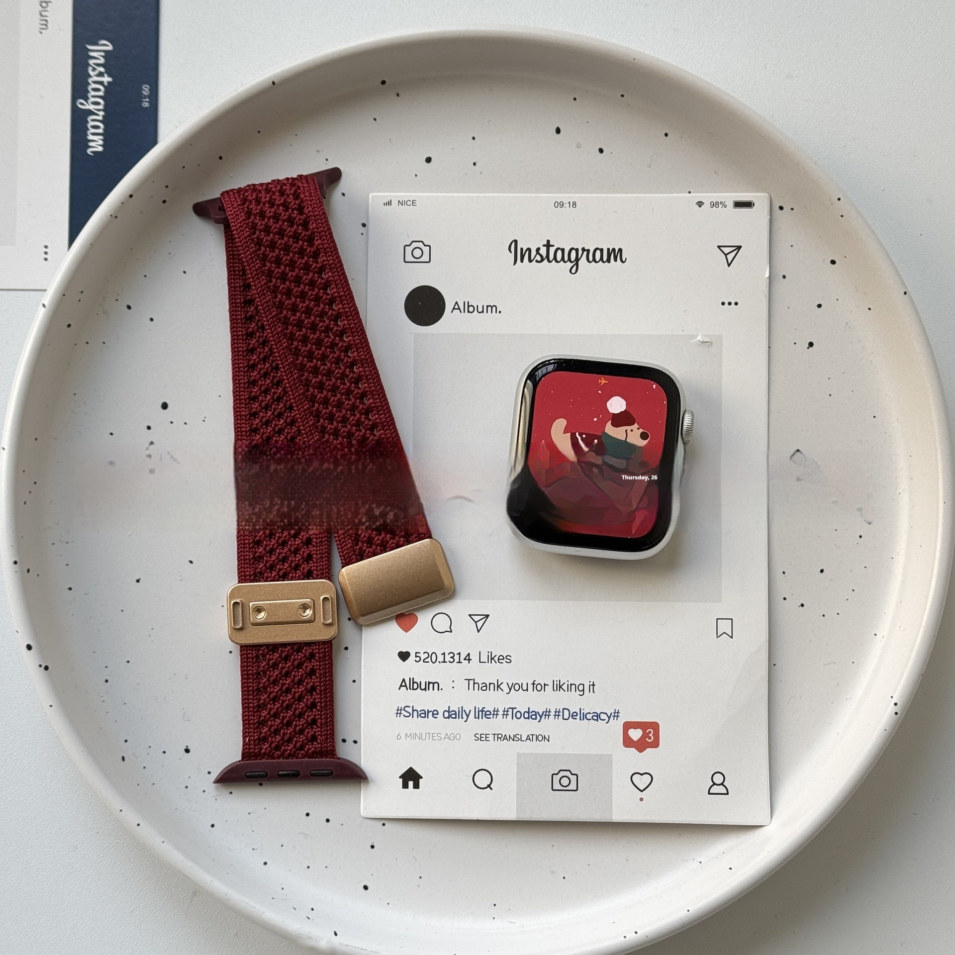 Upgraded Double Loop Knitted Nylon Magnetic Buckle Strap - Image 7