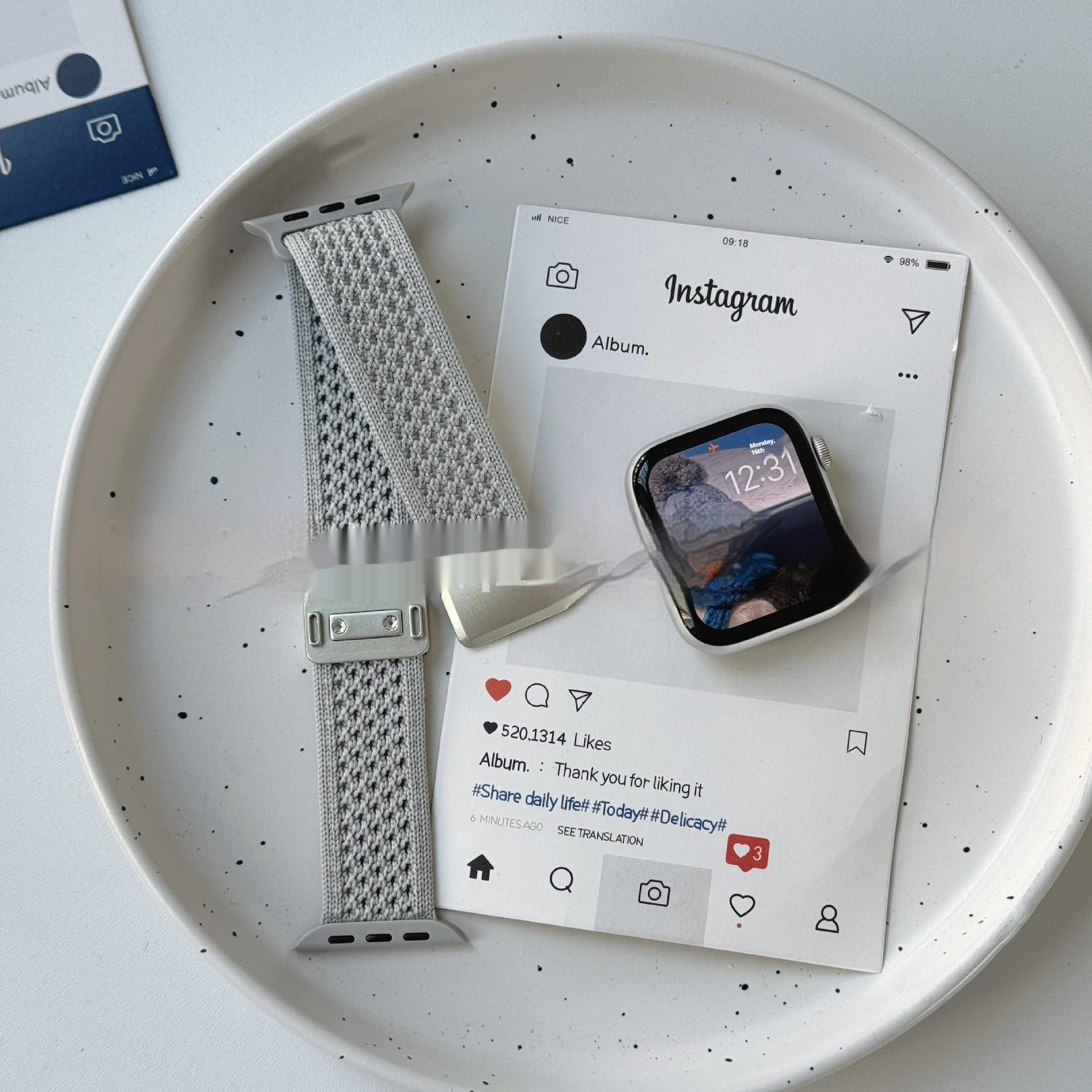 Upgraded Double Loop Knitted Nylon Magnetic Buckle Strap - Image 10